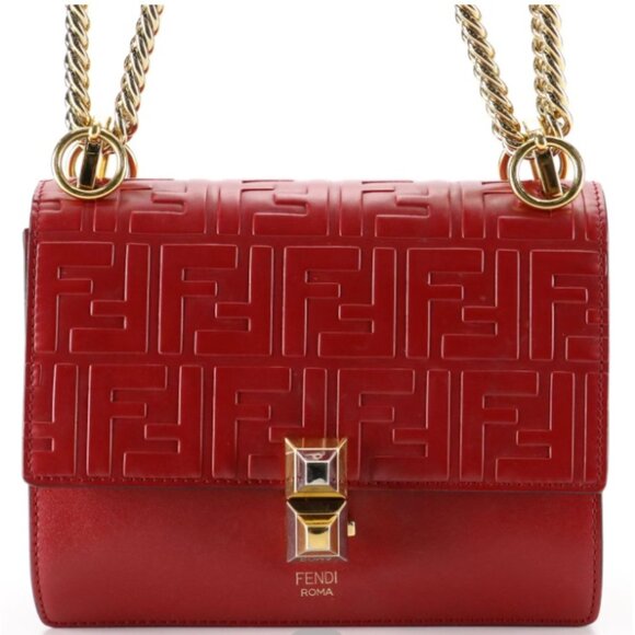 Fendi Kan I Leather Handbag Certified Authentic - Picture 3 of 10